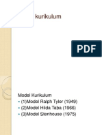 Teori Dan Model Pembinaan Kurikulum