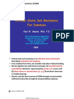 Critical State Soil Mechanics (CSSM)