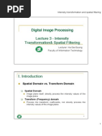 Lecture 03,04,05 - Intensity Transformation and Spatial Filtering PDF