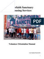 2013 Sanctuary Volunteer Orientation Manual