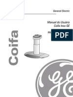 Manual Do Usuário Coifa Inox GE - Modelo - JV98E6CSS GE PDF