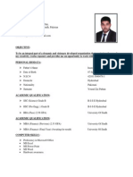 Ali Khan CV 1