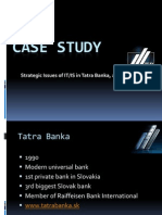 Case Study: Strategic Issues of IT/IS in Tatra Banka, A. S