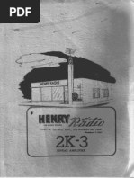 Henry 2K-3 RF Linear Amplifier