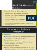 Managing Political Risk, Government Relations, and Alliances