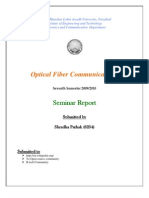 Seminar Report On Optical Fiber Communication by Shradha Pathak