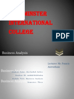 Business Analysis Assignment