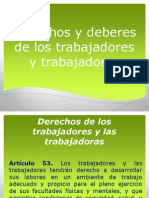 Derechos y Deberes de Los Trabajadores y Trabajadoras Morocho