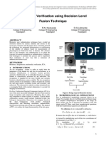 Iris & Face Verification Using Decision Level Fusion Technique