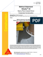 Method Statement For Grouting