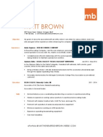 Matt Brown - Resume