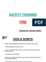 Safety Training: Prepared By: Santosh Jadhav