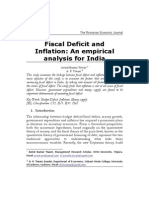 M TiwariFiscal Deficit and Inflation: An Empirical Analysis For India