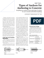 Anchors For Anchoring To Concrete