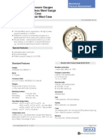 Bourdon Tube Pressure Gauges Economical Stainless Steel Gauge Type 132.53 - Dry Case Type 133.53 - Liquid-Filled Case