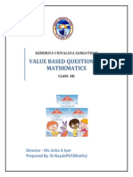 Value Bases Maths Class 12