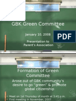 Green Committee Presentation To PA