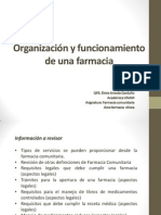 OrganizaciÃ N y Funcionamiento de Una Farmacia 2014