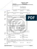 GujCET Chemistry 2010