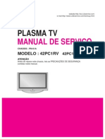 TV Plasma LG 42pc1rv 42pc1rv MJ Chassis PN 61a