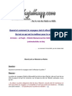 Quand Et Comment Le Voyageur Doit-Il Effectuer La Prière