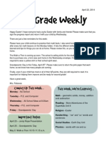 First Grade Newsletter