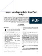 Recent Developments in Urea Plant Design