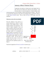 A Summary of Basic Vibration Theory: Degree-Of-Freedom Blue