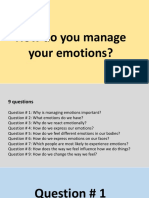 Managing Emotions