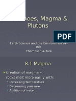 Volcanoes, Magma & Plutons