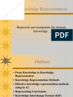 Knowledge Representation: Represent and Manipulate The Domain Knowledge