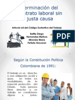 4 - Terminación Del Contrato Laboral Sin Justa Causa