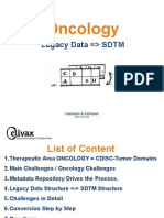 Oncology: Legacy Data SDTM