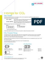 Fittings For CO2 Pipe Threads, German DIN, and British Standard Treads