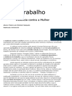 Trabalho Psicologia Violencia Contra A Mulher