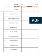 Colors List - Carry Over