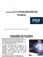 Tamaño y Localizacion de Planta