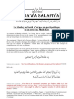 Objectifs de La Da'wa Salafiya