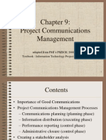 PMBOK Chapter 9 Communication