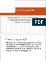 Classical Approach