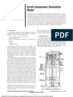 Scroll Compressor Simulation Model: C. Schein R. Radermacher