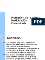 Promoción de La Salud y Participación Comunitaria