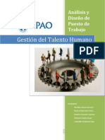 Trabajo Gestion Del Talento Humano Pepe