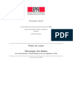 ANCEY, Christophe - Notes de Cours. Mécanique Des Fluides PDF