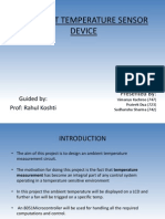 Low Cost Temperature Sensor Device