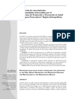 Programa de Promoción y Prevención en SaludBucal para Preescolares