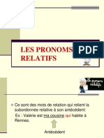 Les Pronoms Relatifs