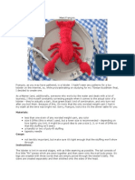 Lobster Plush Knitting Pattern