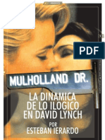 MULHOLLAND DRIVE: LA DINAMICA DE LO ILOGICO EN DAVID LYNCH - Por Esteban Ierardo