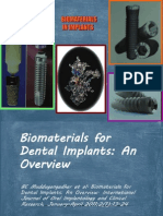 Biomaterials For Dental Implants